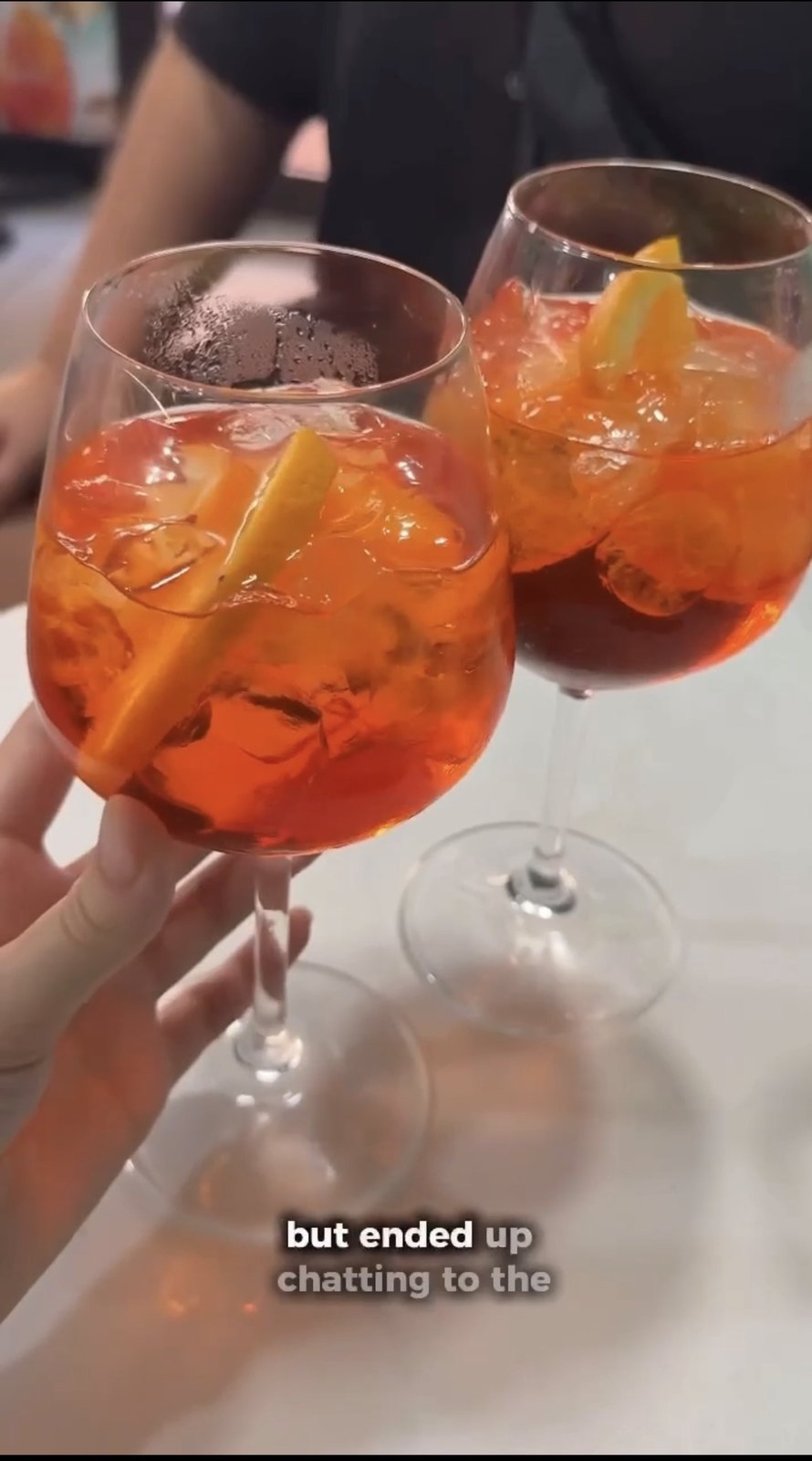 Due spritz in primo piano da Crunchy
